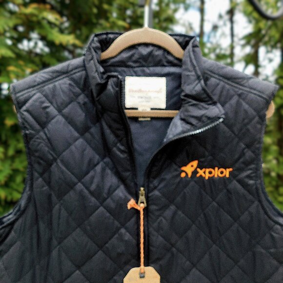 Weatherproof Vintage Mens Diamond Quilted Space Explor Vest NWT - Picture 2 of 3